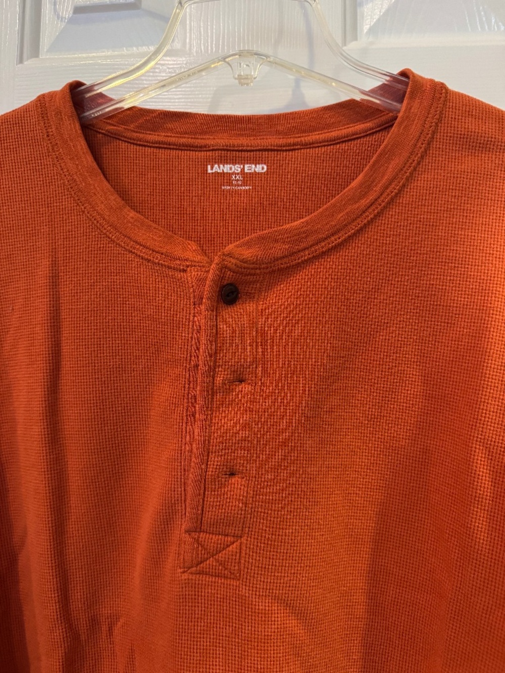 Lands End, XXL, rust, long sleeve t-shirt, excellent condition